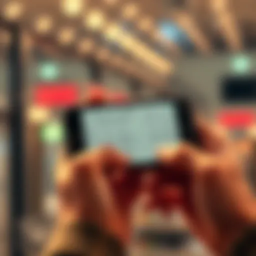 A person holding a bank statement showing higher interest rates for checking accounts compared to Bitcoin values on a smartphone screen