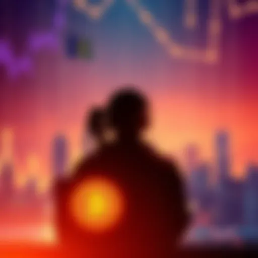 Illustration showing a silhouette of a person with a computer and a Bitcoin logo, representing the theory about Satoshi Nakamoto's ties to the CIA.