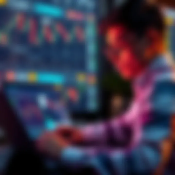 Alternatives to Coinbase A person looking at various cryptocurrency platforms on a laptop, evaluating options for trading