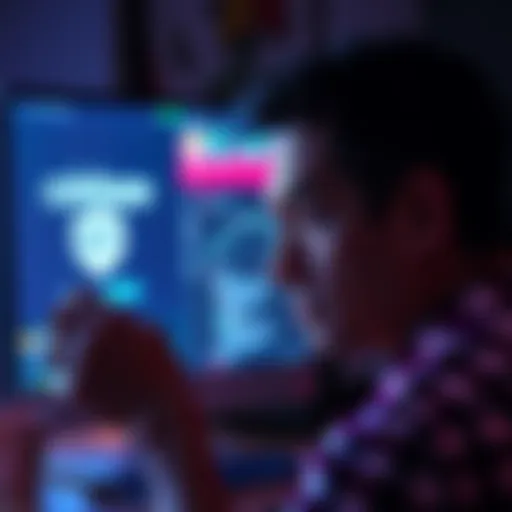 A frustrated person looking at a computer screen with a Coinbase logo, expressing concern about KYC compliance issues and slow customer service responses.