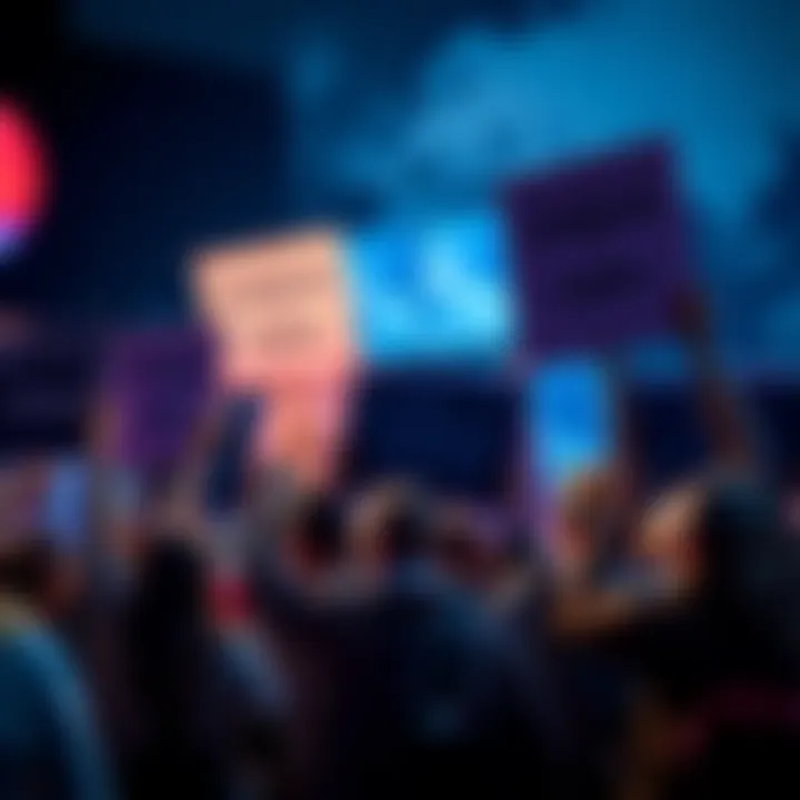 A group of people holding signs in protest against Coinbase, demanding justice for hacked accounts