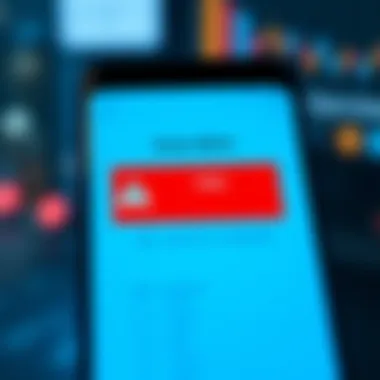 A warning message on a smartphone screen indicating a fake password change alert, representing the threat of scams targeting new Coinbase account holders.