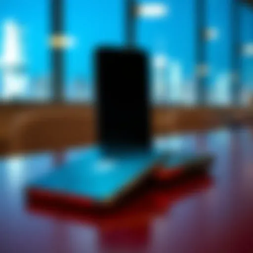 A Cold Card MK4 wallet and an iPhone on a table, showcasing their compatibility for Bitcoin management.