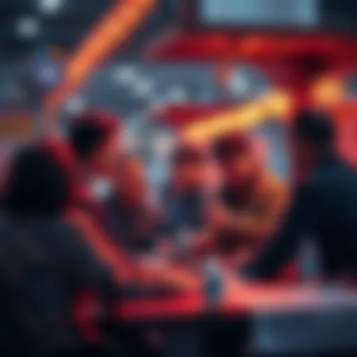 A group of people discussing and assisting each other with gas fees on the Taiko network, showing collaboration and support.