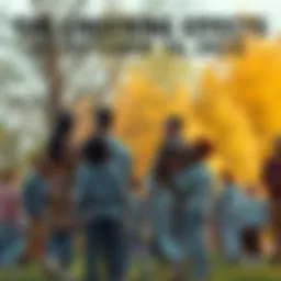 People coming together in a park for support and reflection after the events of October 10, 2025.