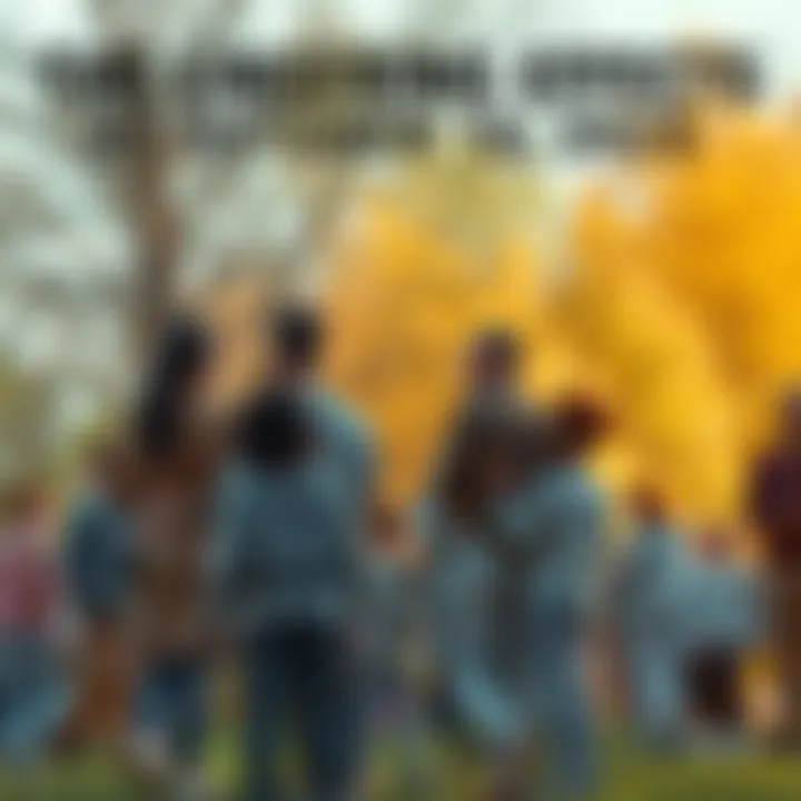 People coming together in a park for support and reflection after the events of October 10, 2025.