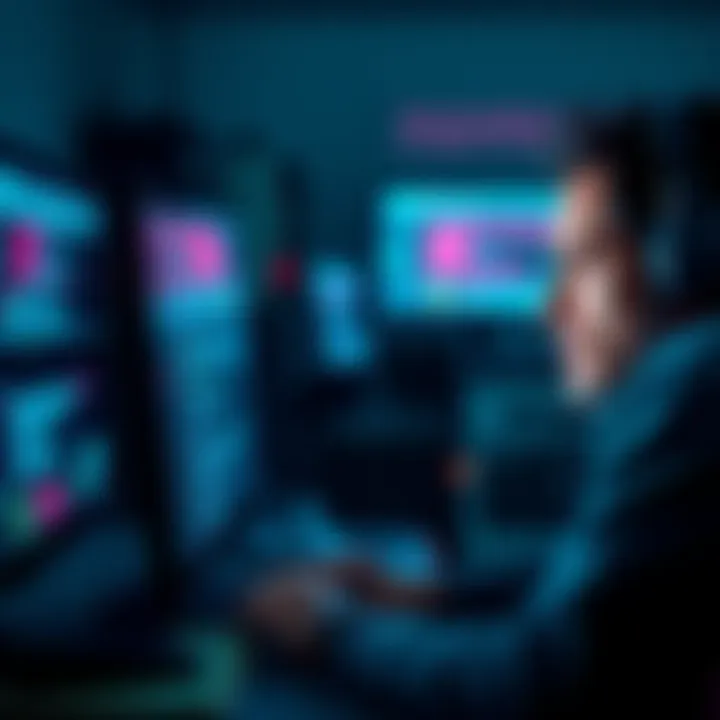 A worried individual staring at a computer screen, reflecting on potential scams and fraudulent activities.
