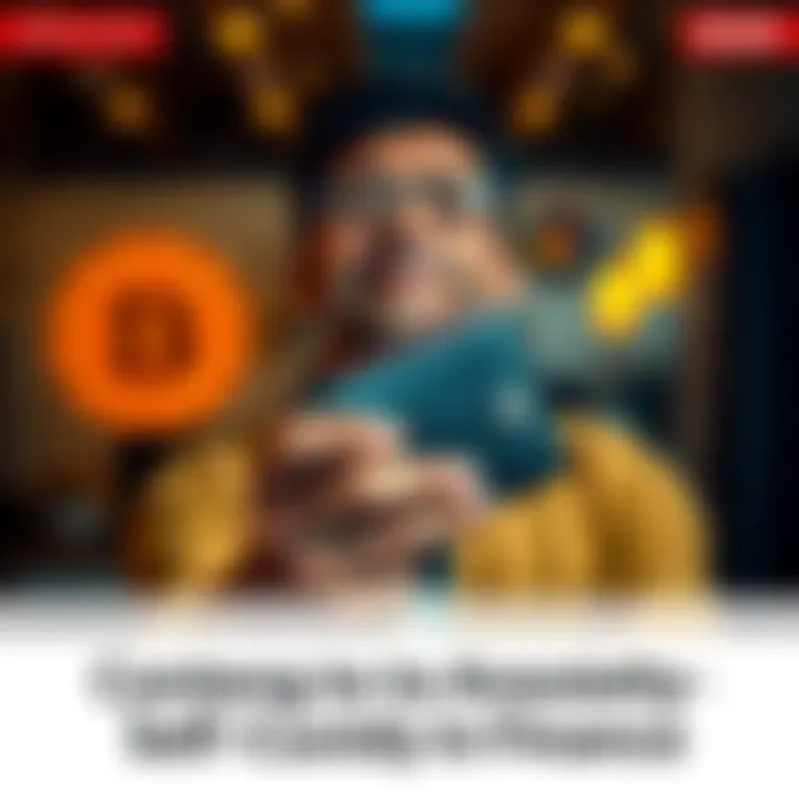 Confident Financial Management A person holding a digital wallet with a relieved expression, symbolizing confidence in managing their own assets