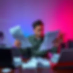A confused Canadian person sitting at a desk surrounded by tax documents and a laptop, looking worried about financial reporting due to missing transaction data from Mexc.
