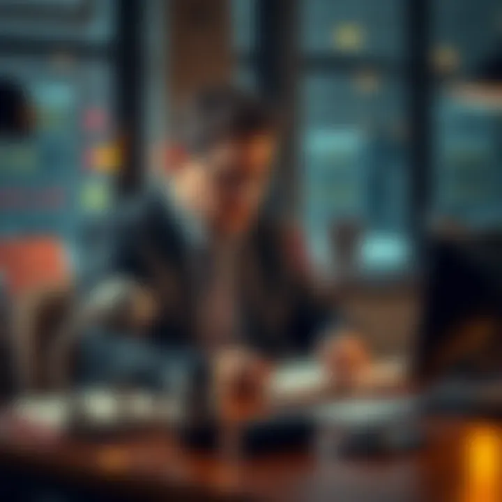 Craig Wright focused on writing at a desk without AI tools, showcasing his commitment to personal expression.