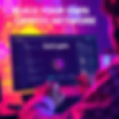 Person designing a cryptocurrency and wallet interface on a computer screen, showcasing mining and staking options.