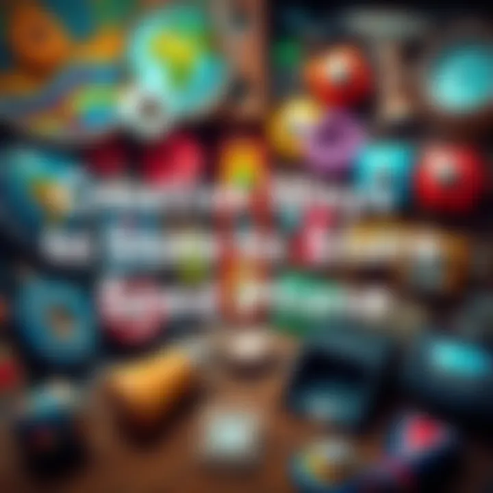 A colorful collage of unconventional methods for securing a seed phrase, including art, hidden compartments, and everyday objects.