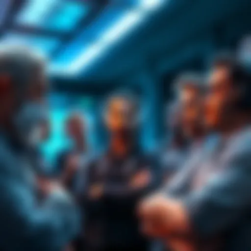 A group of people discussing Litecoin's value in a crypto forum, showing mixed emotions