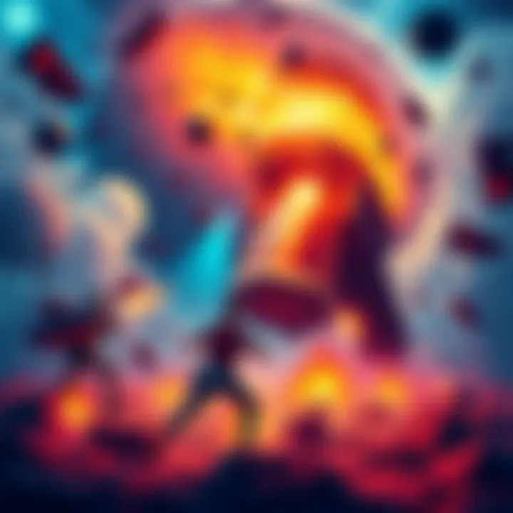 Crypto Conflict Illustration A visual representation of the crypto sector showing L1 as a battleground with contrasting elements symbolizing challenges and competition among participants.