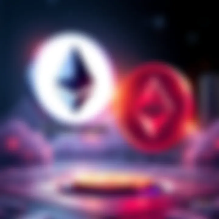 A digital illustration showing Ethereum and Monero logos exchanging, symbolizing a swap without KYC requirements.