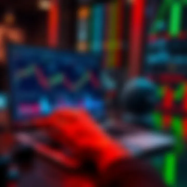 Crypto Exchange Trust A person analyzing different cryptocurrency exchange platforms on a laptop, with charts and security icons visible on the screen.