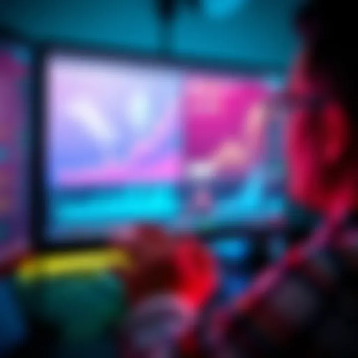A beginner investor looking at popular cryptocurrencies like Ethereum and XRP on a computer screen, showing charts with upward trends.