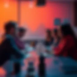 People discussing investment strategies in a crypto project at a meeting