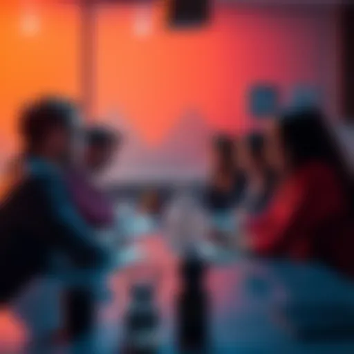 People discussing investment strategies in a crypto project at a meeting