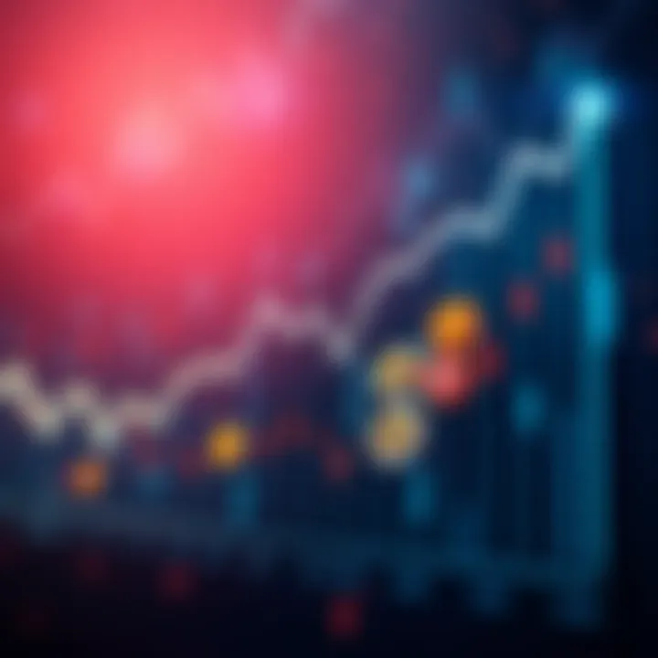 Crypto Market Crash A graph showing a downward trend in cryptocurrency values with various coin icons falling off the chart.