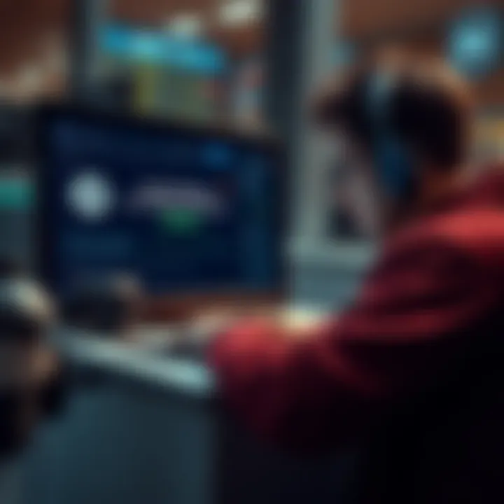 A worried crypto trader looking at their laptop screen showing LRC tokens and a message about unspent balance labeled as 'LRC dust'