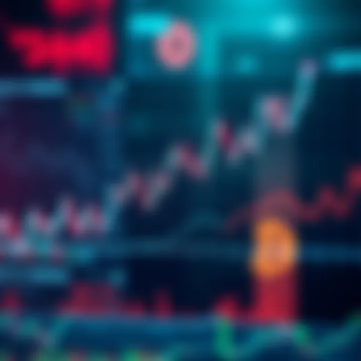 A chart showing the disconnect between cryptocurrency markets and macroeconomic indicators, with rising crypto lines and stable macro trends.