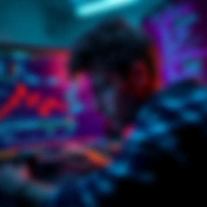 A visual representation of a person looking worried while tracking stolen cryptocurrency funds on a computer screen, showcasing the aftermath of a major hack incident.