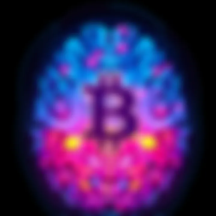 Visual representation of a CT scan showing the brain activity and emotional state of Bitcoin investors from 2022