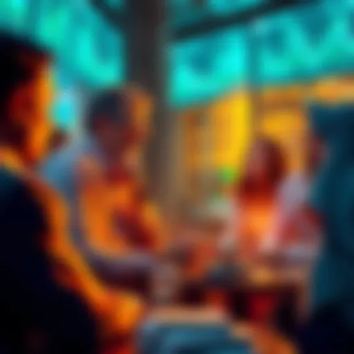 People discussing Litecoin trading strategies and market analysis