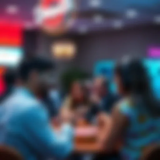 People engaging in a lively discussion about donuts in a forum setting