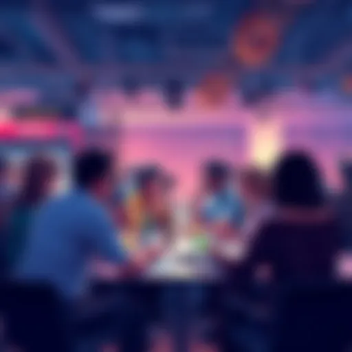People engaging in a lively discussion about donuts and trading strategies in a forum setting