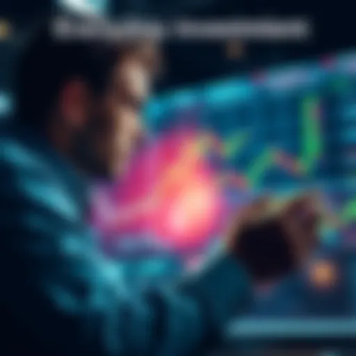 A person reviewing stock market charts while making daily investment decisions, reflecting on the balance of risk and reward in finance.