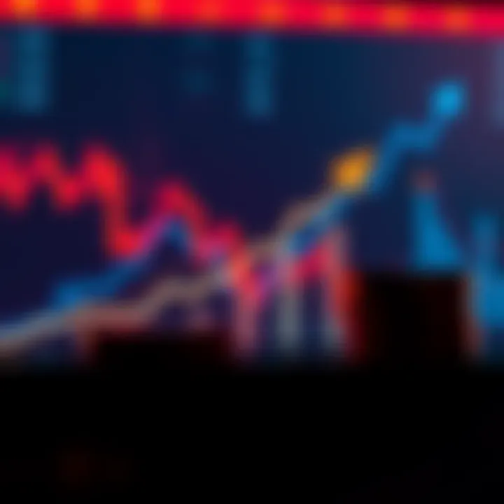 Debt and Equity Balance A financial graph showing the balance between debt and equity in a market setting, with arrows indicating growth and decline in shareholder value.