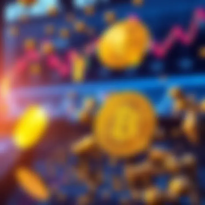 A graphic showing Bitcoin and Ethereum symbols falling, indicating their market decline due to ETFs