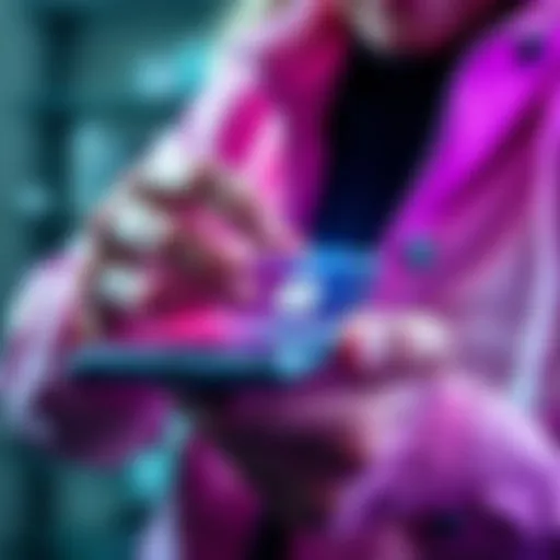 A person securely deleting a digital wallet from their device, emphasizing data protection and security.