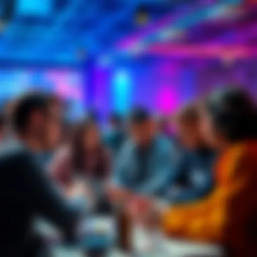 Group of developers and designers brainstorming ideas for a project at the Kiro Hackathon.