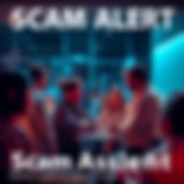 People sharing their experiences and advice on spotting scams in a group setting