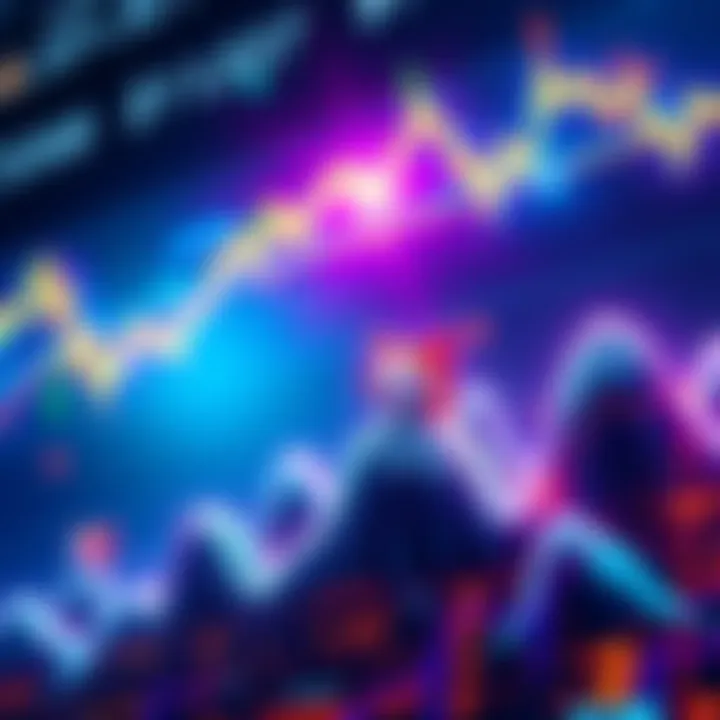 A graphic showing upward trends in cryptocurrency prices with a focus on DOGE, highlighting potential targets like $1.60.