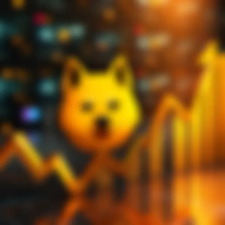 A graphic showing the Dogecoin logo alongside a rising graph indicating potential growth to $2.60
