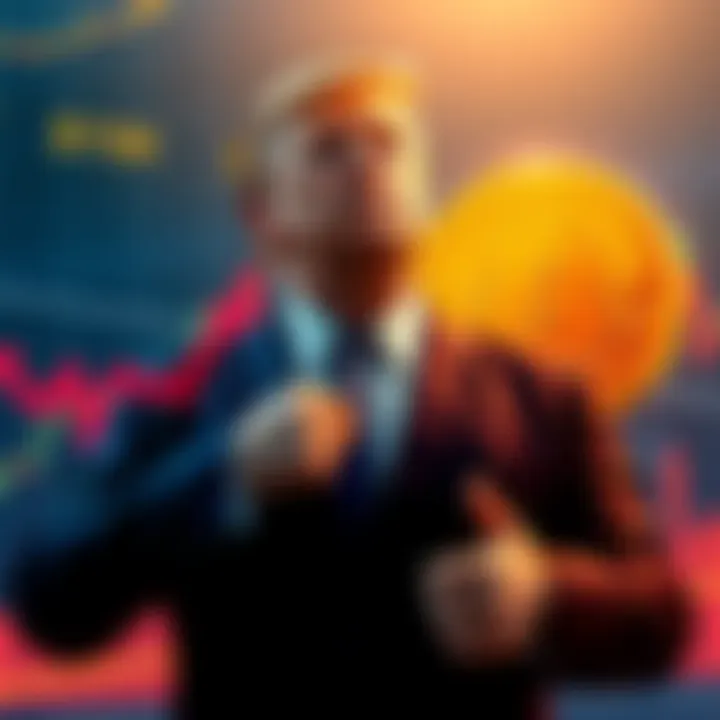 Eric Trump stands in front of a graph showing Bitcoin prices dropping to $115K while promoting a buy-the-dip strategy