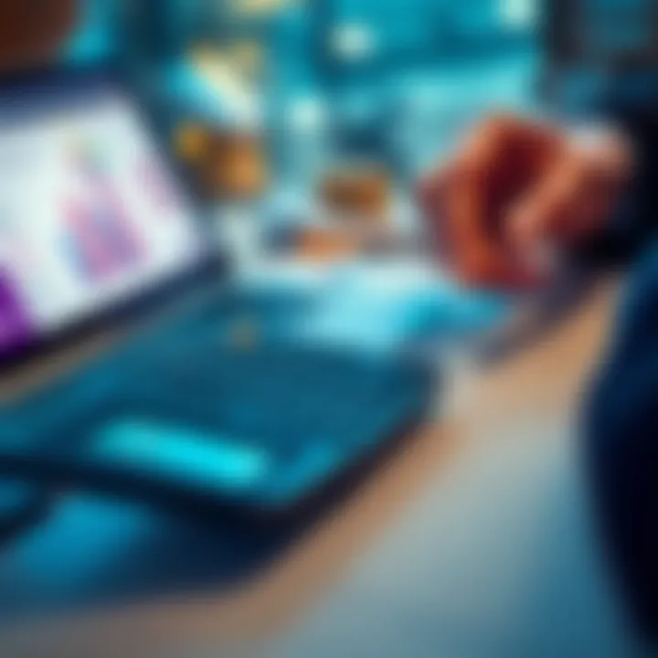 Estimating Capital Gains Tax A person calculating capital gains tax on a calculator with financial documents and a laptop in the background