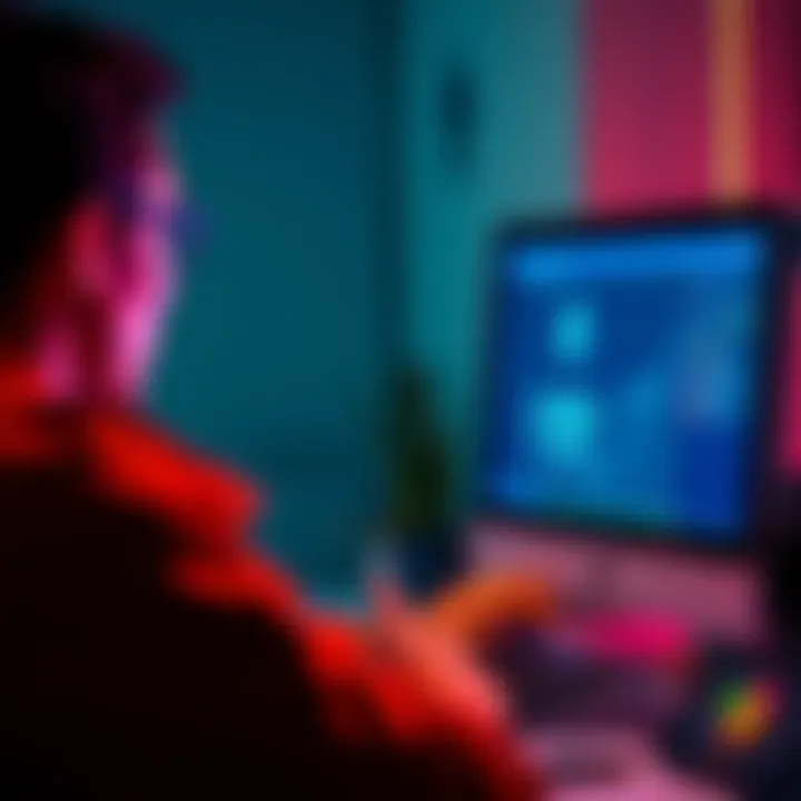 A person looking frustrated at a computer screen showing a stuck Ether transaction status.