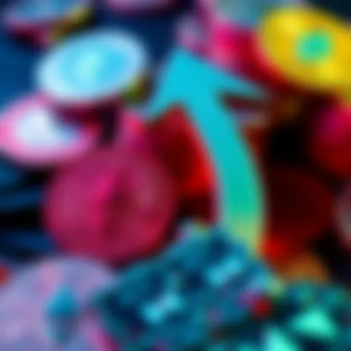 A graphic showing a large upward arrow representing Ethereum's inflows reaching $2.12 billion, with coins in the background symbolizing cryptocurrency.