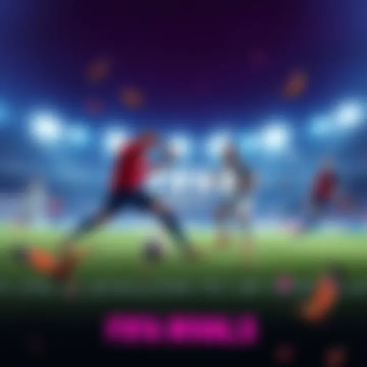 Exciting soccer gameplay with players competing on the field in FIFA RIVALS
