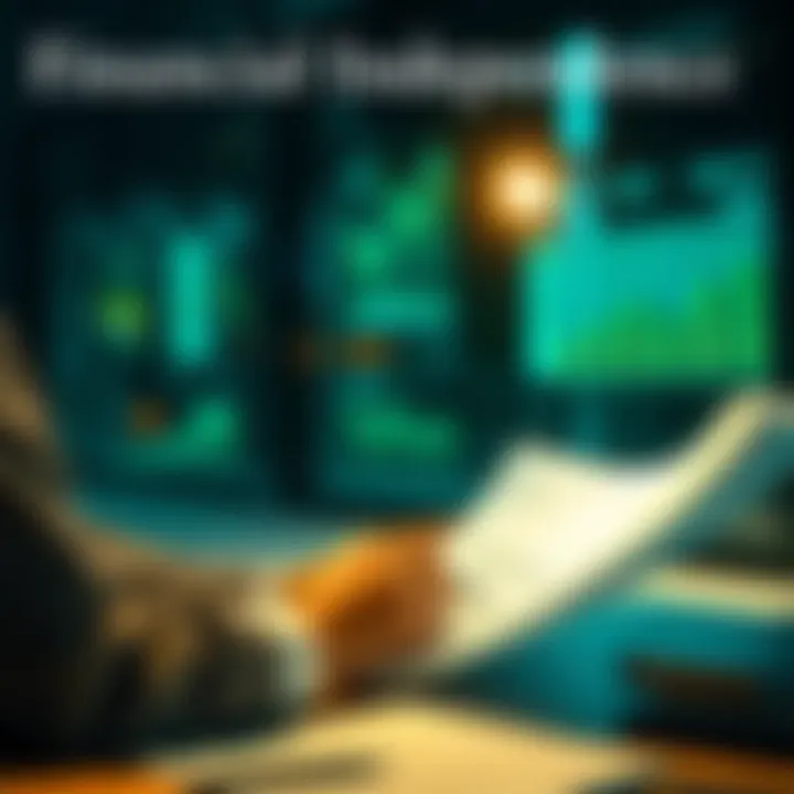 A person reviewing financial documents and planning for future investments, representing financial independence.