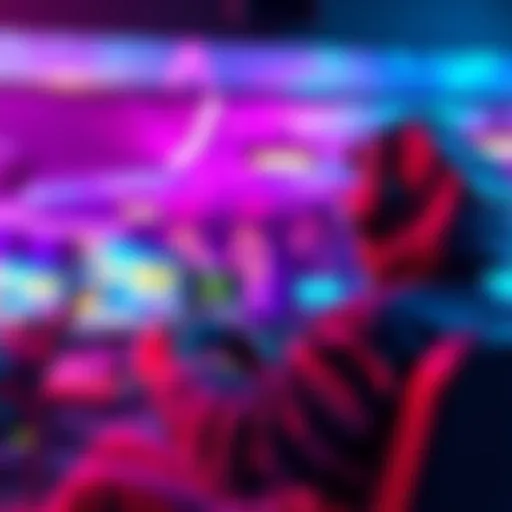 A gamer enjoying free packs while completing daily missions on screen with vibrant graphics.