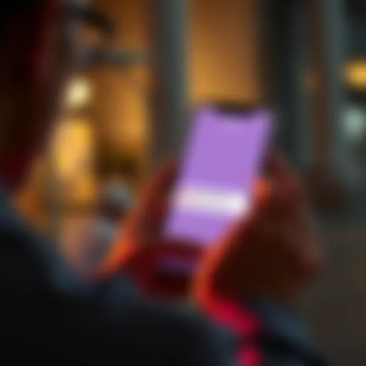 A frustrated person holding a French bank card, looking at their smartphone with the Revolut app open, showing an error message while trying to top up their account.