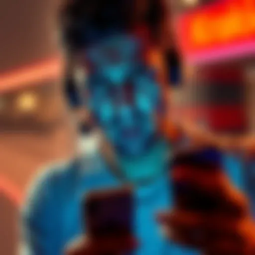 A frustrated person looking at their phone, showing disappointment over customer support issues