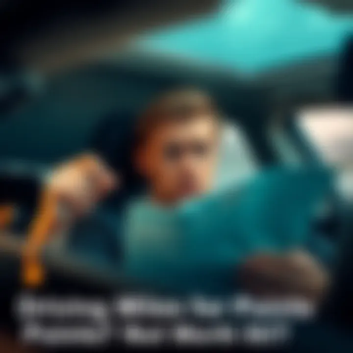 A frustrated driver sitting in a car, looking perplexed while holding a map, contemplating a long drive for minimal points.