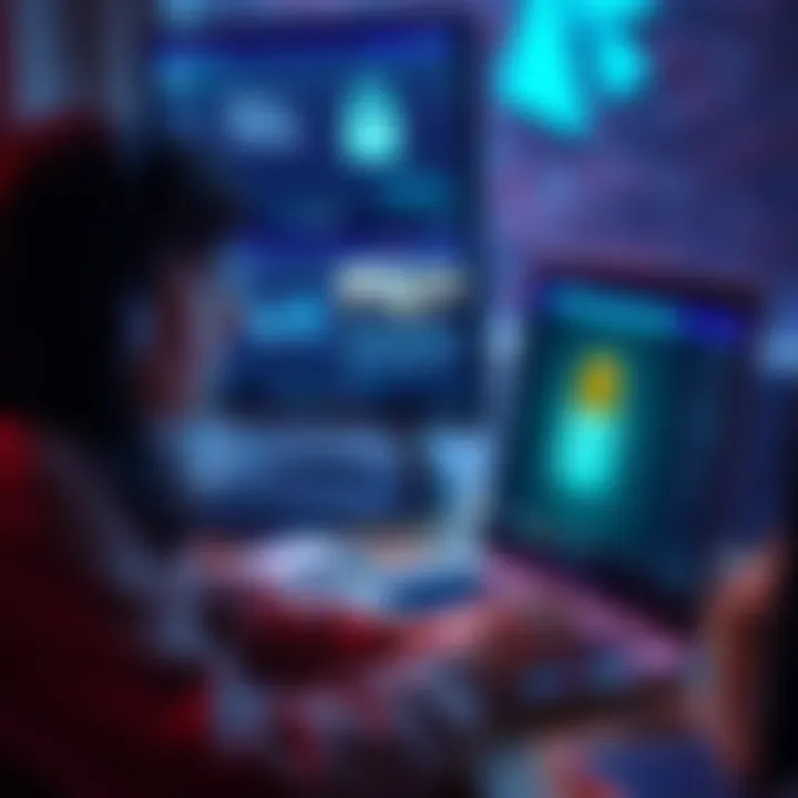 A person looks frustrated while trying to access their Gemini account on a laptop, showing a lock screen and help ticket submissions.